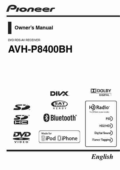 Pioneer Car Stereo System AVH-P8400BH-page_pdf